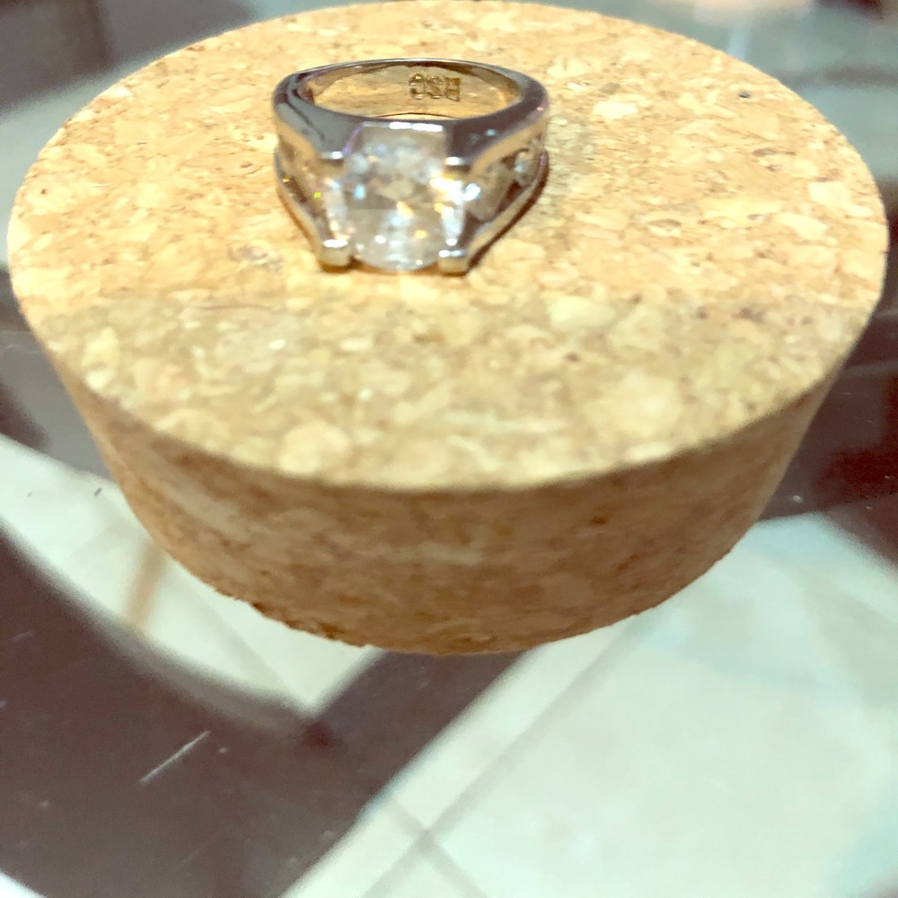 R.S C Cubic Zirconia Sterling Silver Ring